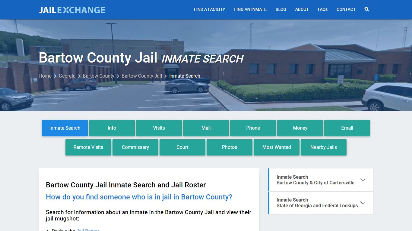 Inmate Search: Roster & Mugshots - Bartow County Jail, GA - Jail Exchange